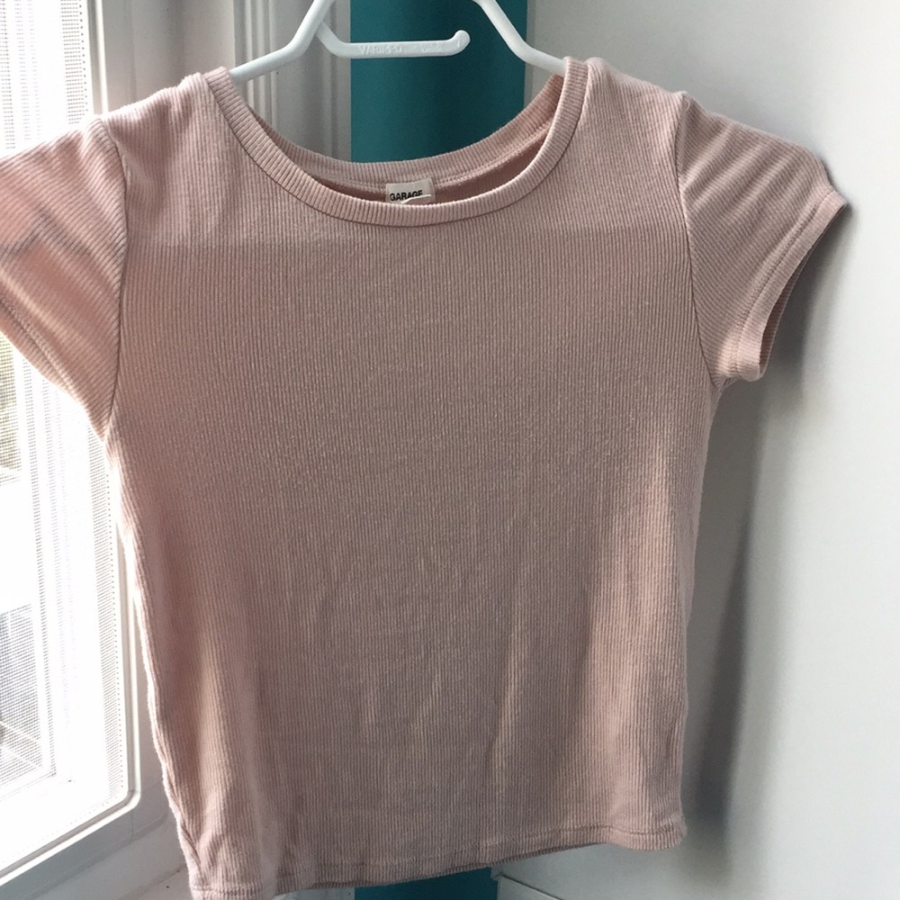 Blush pink baby tee